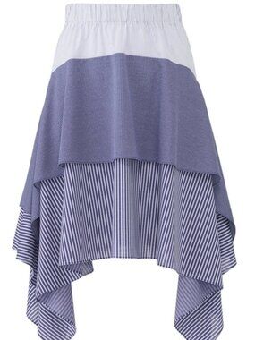 Opening Ceremony Blue Tiered Skirt Designer Medium